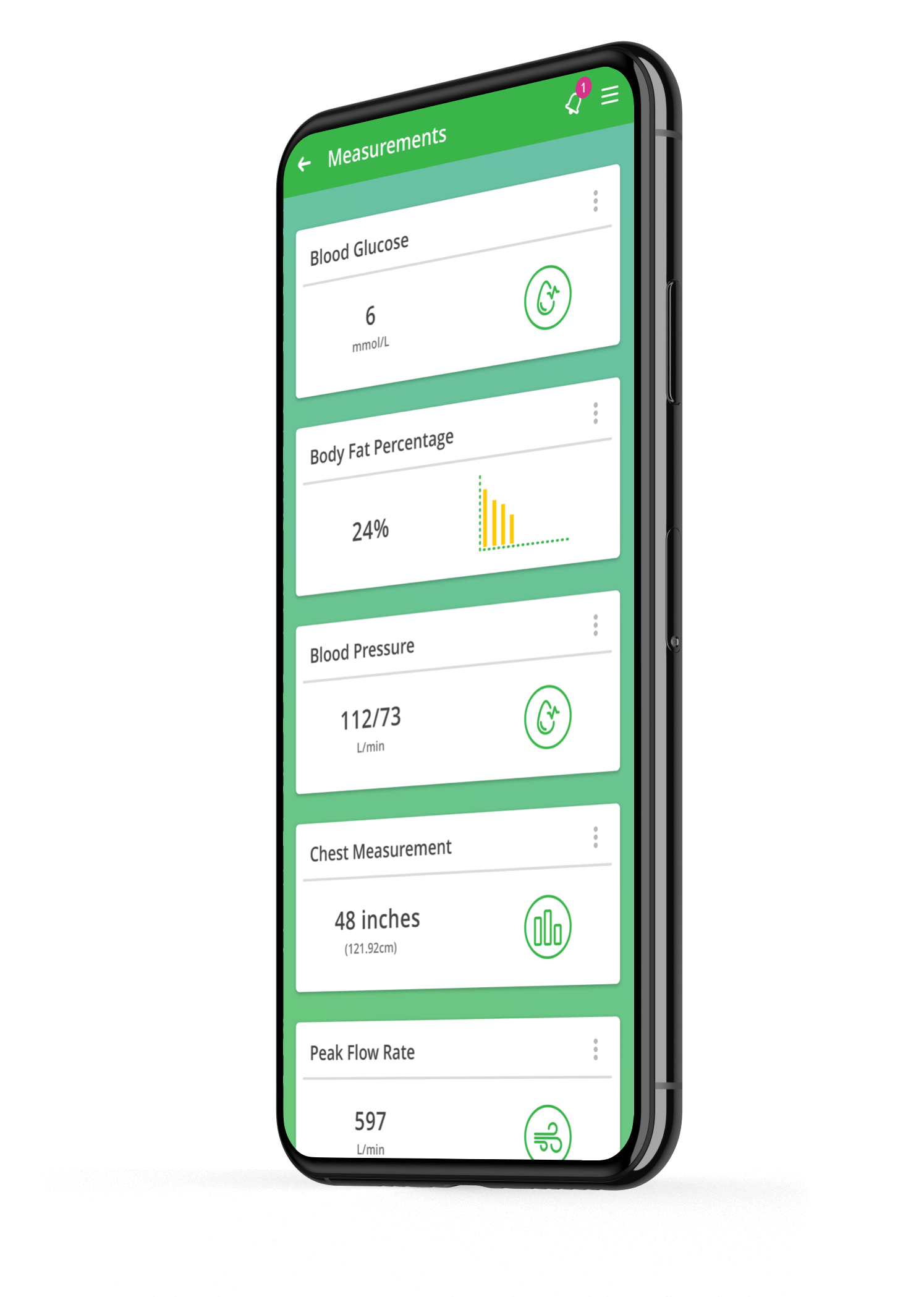 Body Measurement App Monitor Your Health Goals Evergreen Life